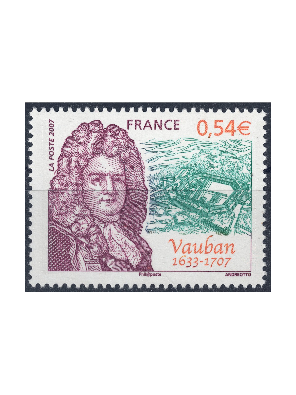FRANCIA 2007 Sébastien Le Prestre de Vauban MNH**