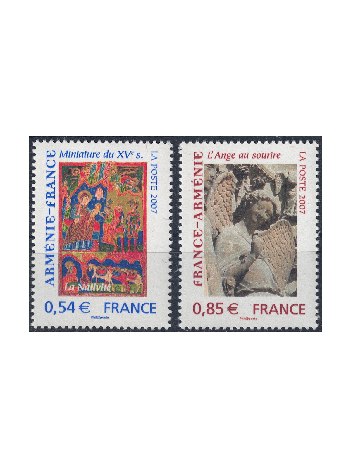 FRANCE 2007 Year of Armenia 2v MNH**