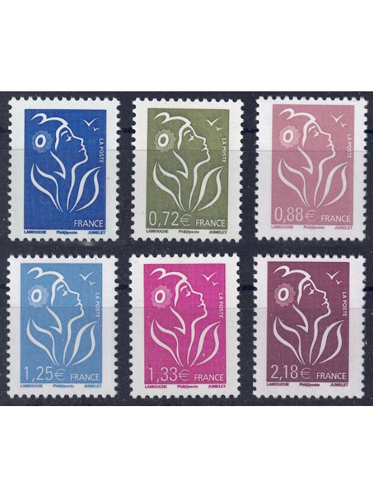 FRANCE 2008 Marianne of the French 6v MNH**