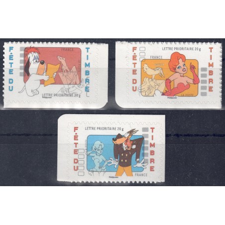 FRANCIA 2008 Giornata del francobollo (da libretto) 3v MNH**