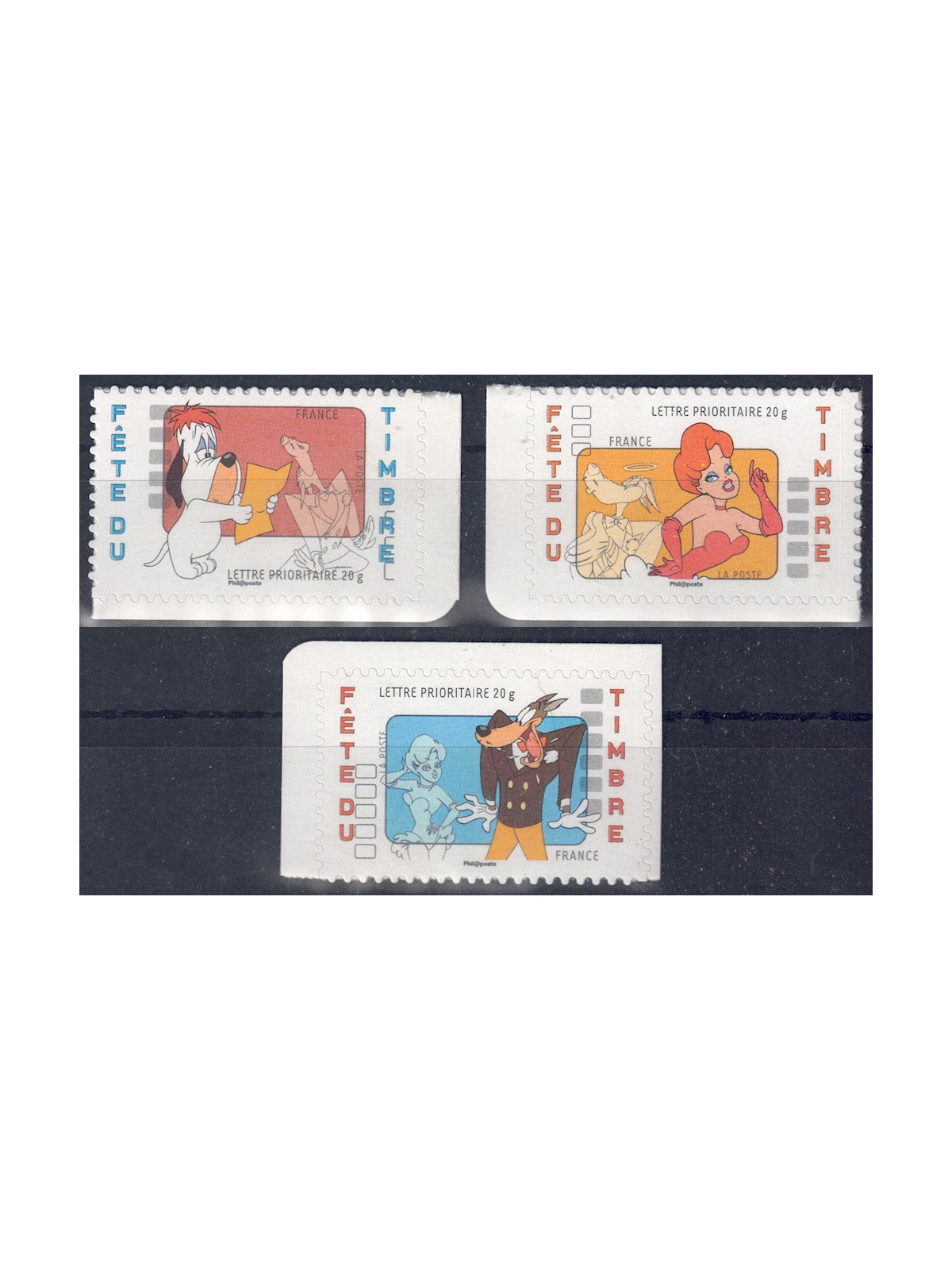 FRANCE 2008 Stamp Day (from booklet) 3v MNH**