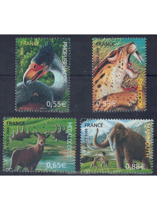 FRANCE 2008 Prehistoric Animals 4v MNH**