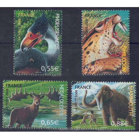 FRANCIA 2008 Animali preistorici 4v MNH**
