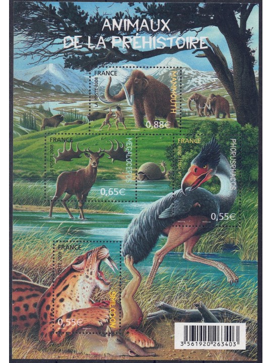 FRANCE 2008 Prehistoric Animals s/s MNH**