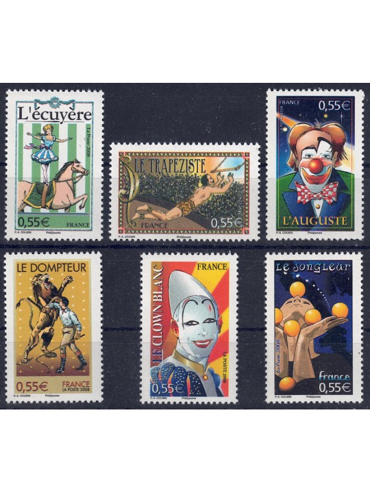 FRANCIA 2008 Croce Rossa (Il Circo) 6v MNH**