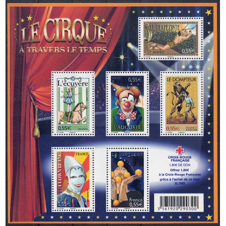 FRANCE 2008 Red Cross (The Circus) s/s MNH**