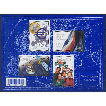 FRANCE 2008 European projects s/s MNH**