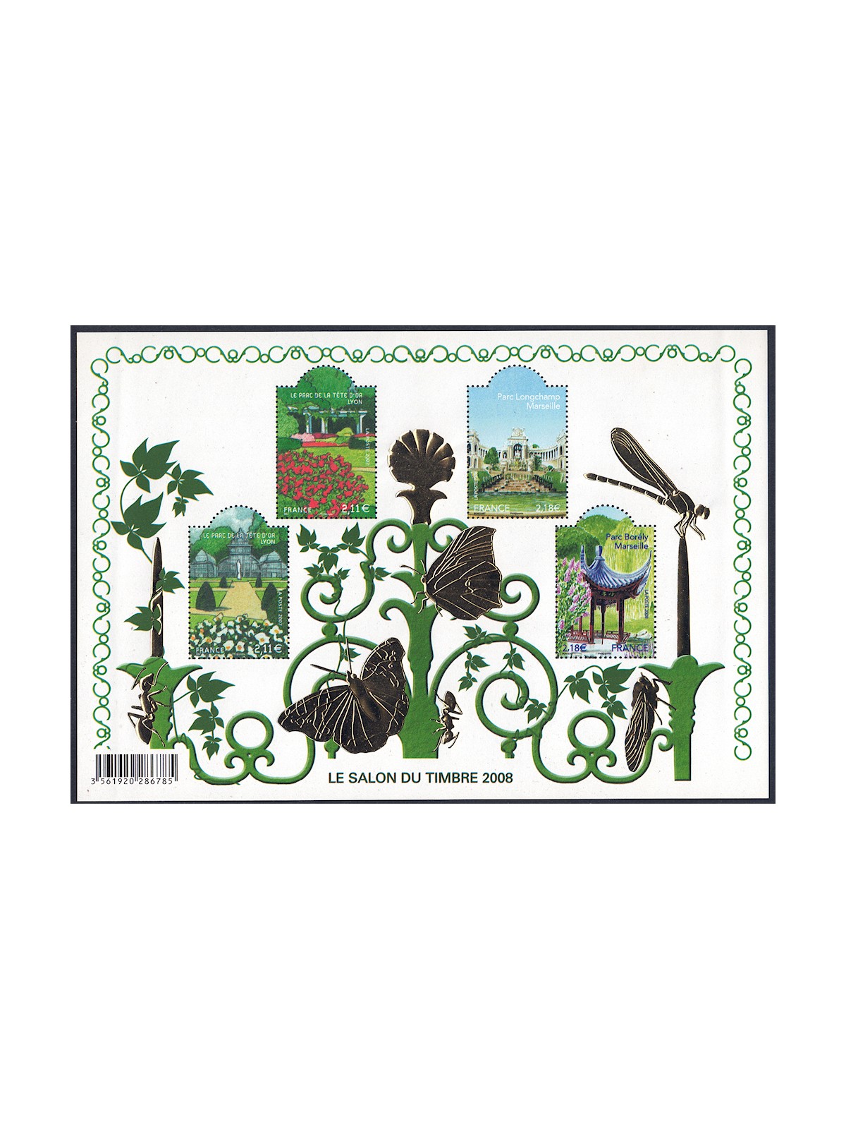 FRANCIA 2008 Le Salon du Timbre BF MNH**