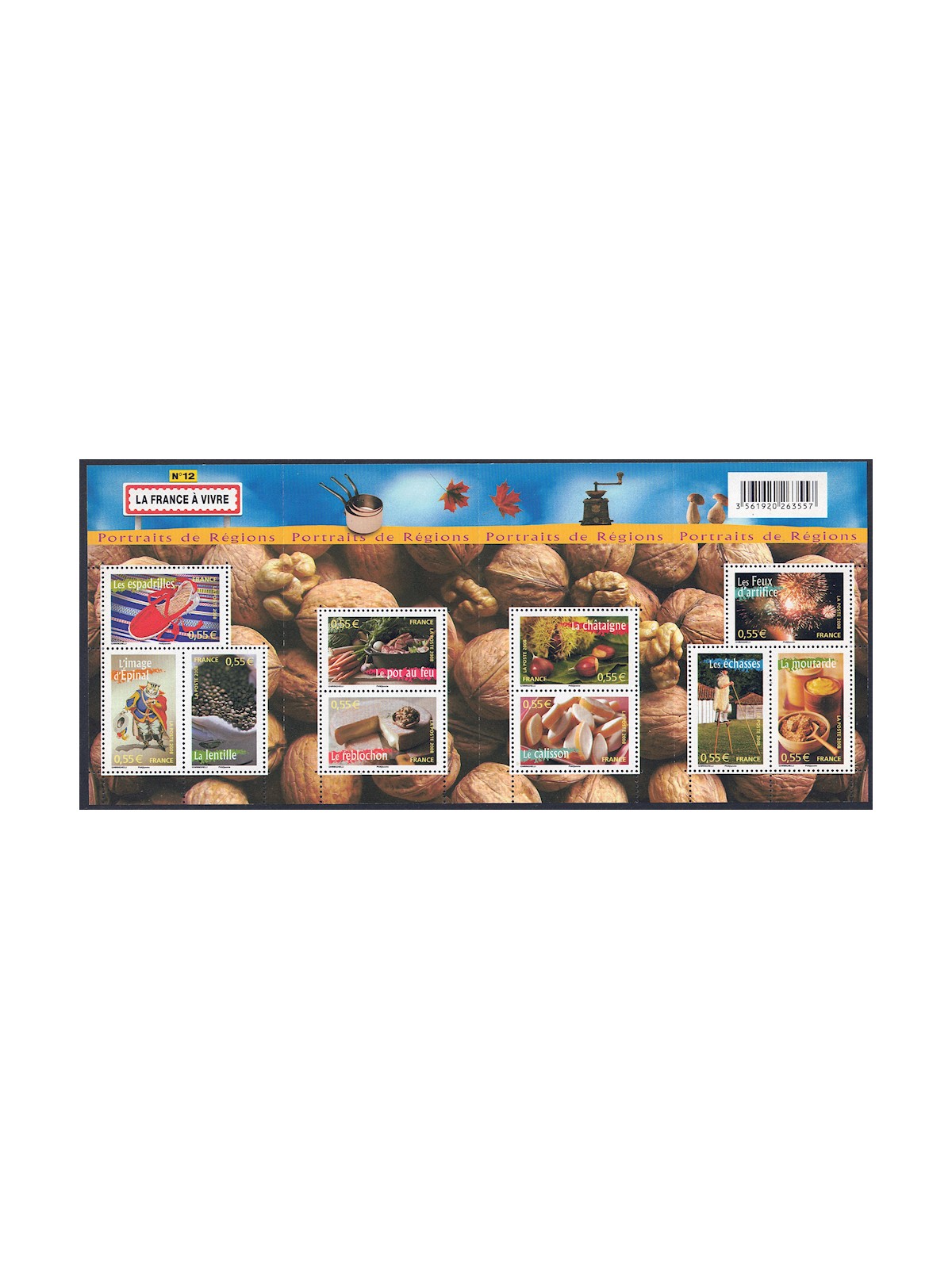 FRANCE 2008 Portraits of French regions (12th series) s/s MNH**