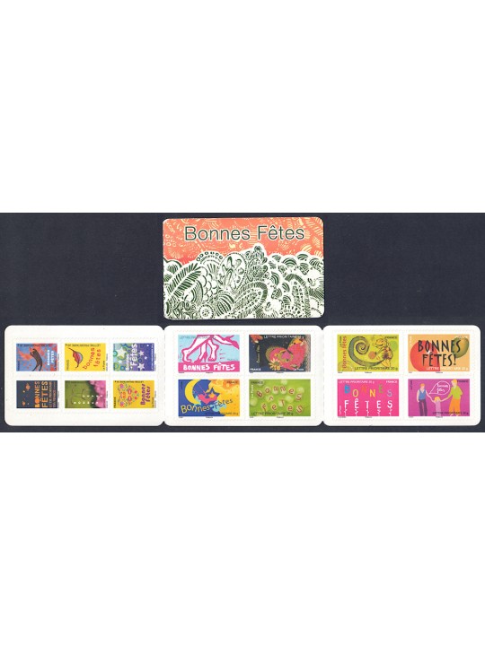 FRANCE 2008 Christmas and New Year booklet MNH**