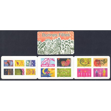 FRANCE 2008 Christmas and New Year booklet MNH**