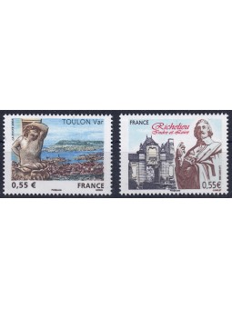 FRANCE 2008 Tourist (Toulon and Richelieu) 2v MNH**