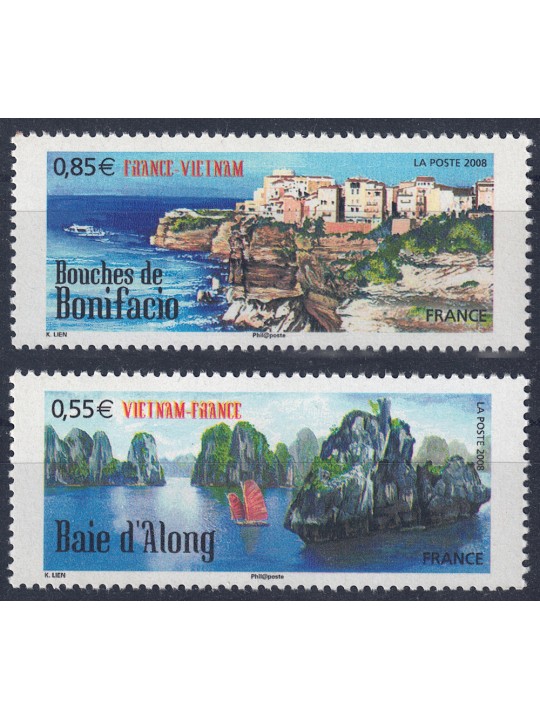 FRANCIA 2008 Paesaggi di Francia e Vietnam 2v MNH**