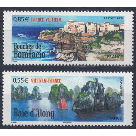 FRANCIA 2008 Paesaggi di Francia e Vietnam 2v MNH**