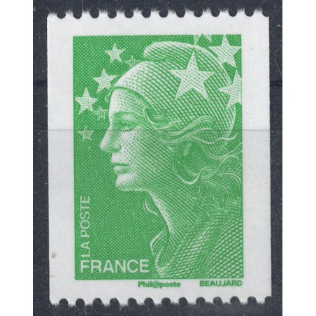 FRANCE 2008 Marianne and Europe 50c green (coil) MNH**