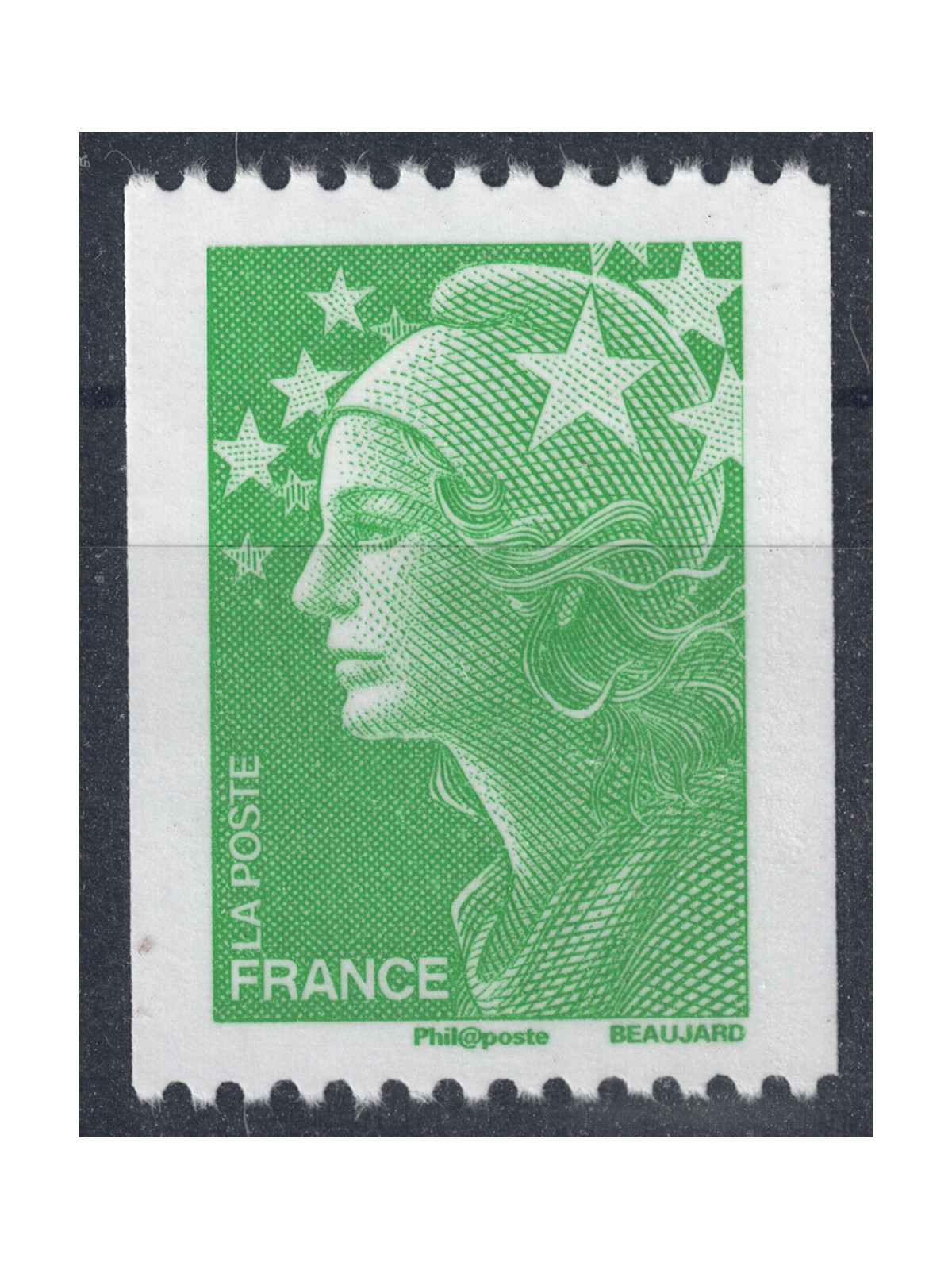 FRANCIA 2008 Marianna e l'Europa 50c verde (da rotolo) MNH**