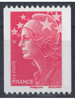 FRANCE 2008 Marianne and Europe 55c red (coil) MNH**