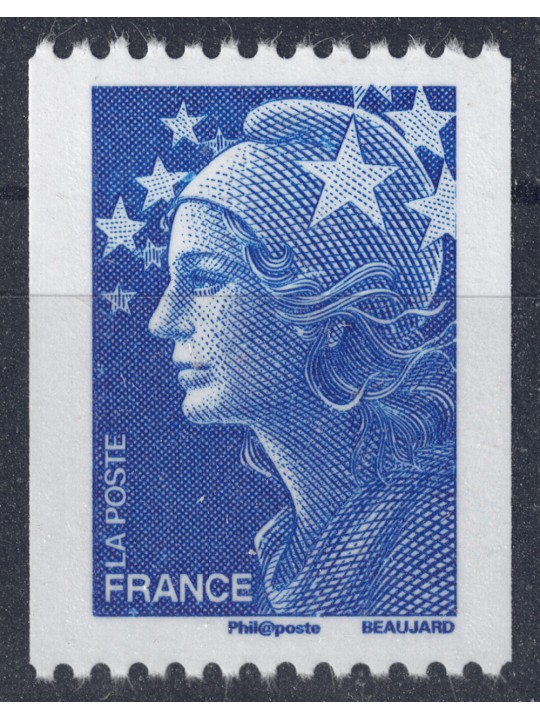 FRANCIA 2008 Marianna e l'Europa 65c blu (da rotolo) MNH**