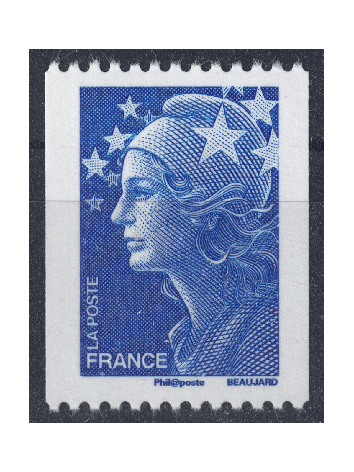 FRANCIA 2008 Marianna e l'Europa 65c blu (da rotolo) MNH**