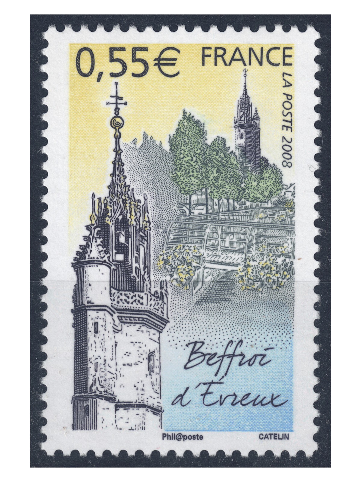 FRANCIA 2008 Turistica (Evreux) MNH**