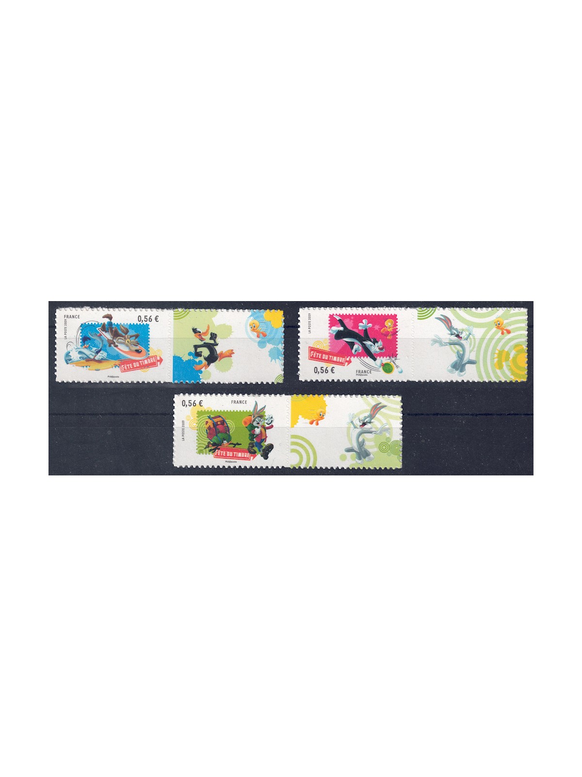 FRANCIA 2009 Giornata del francobollo (da minifoglio) 3v MNH**