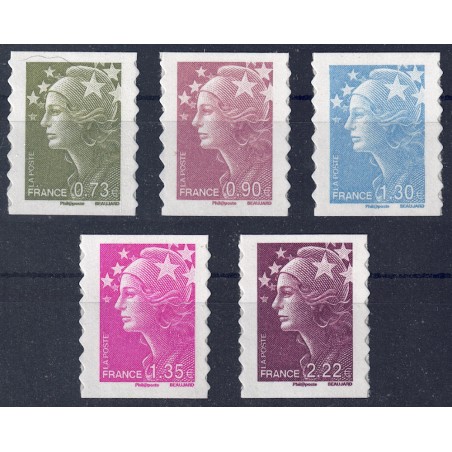 FRANCIA 2009 Marianna e l'Europa 5v ad. MNH**