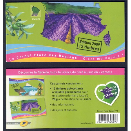 FRANCIA 2009 Flora delle regioni (Il Sud) libretto MNH**