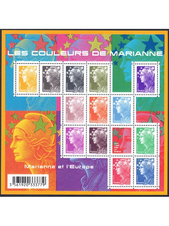 FRANCIA 2009 Marianna e l'Europa BF MNH**