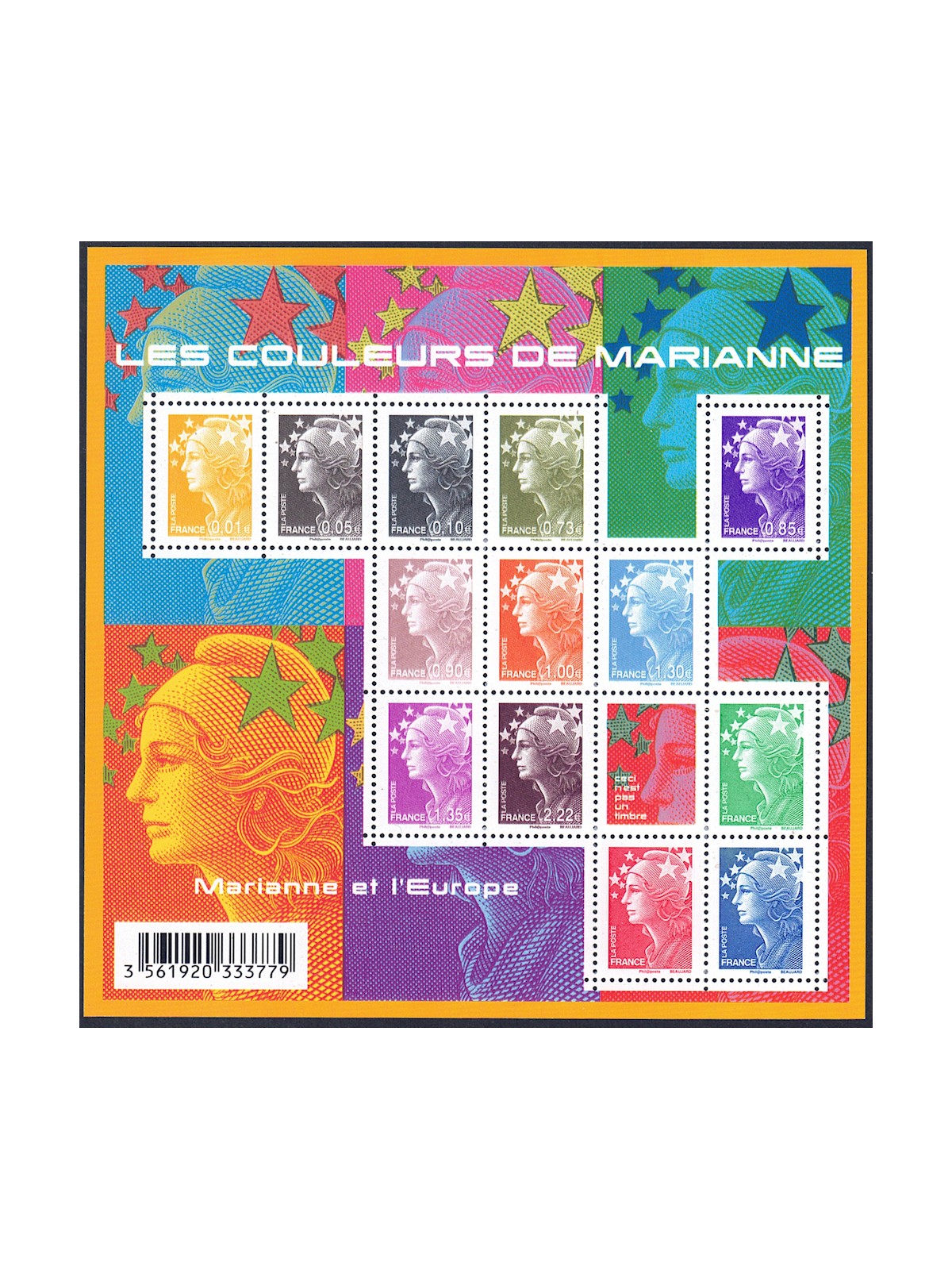 FRANCE 2009 Marianne and Europe s/s MNH**
