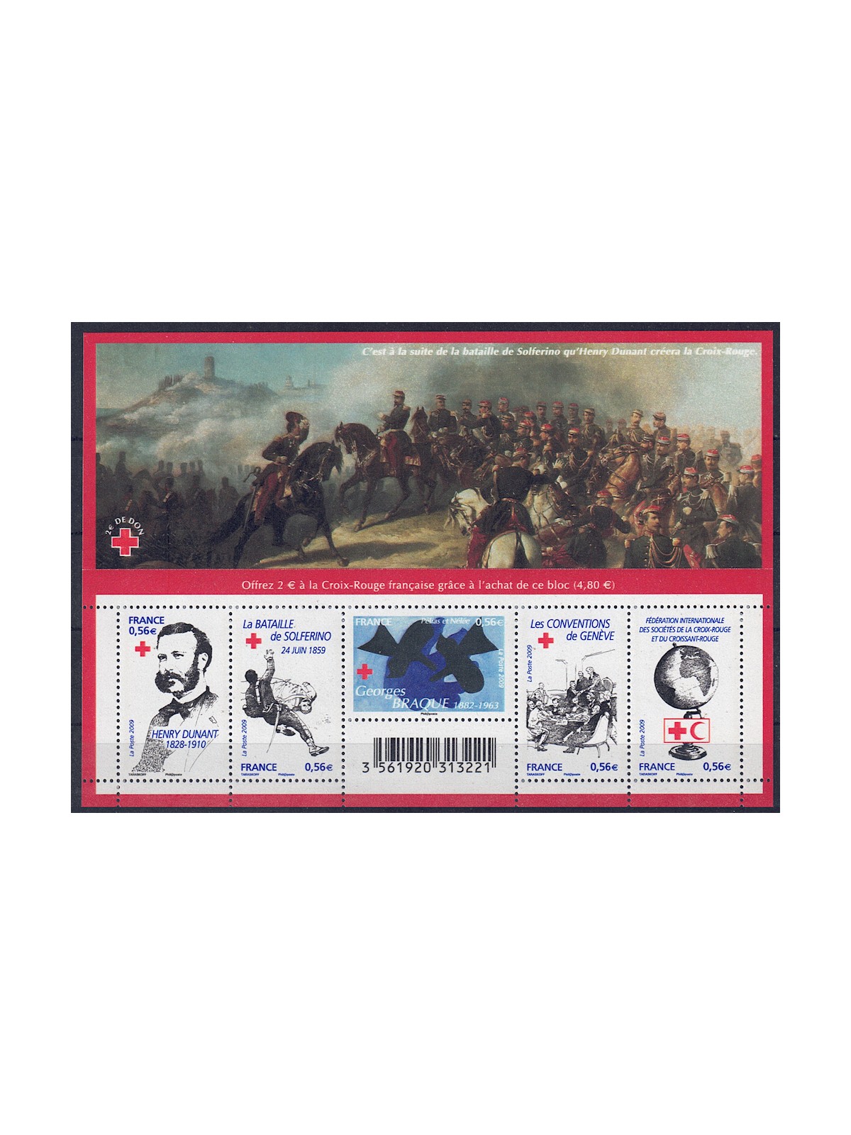 FRANCIA 2009 Pro Croce Rossa BF MNH**
