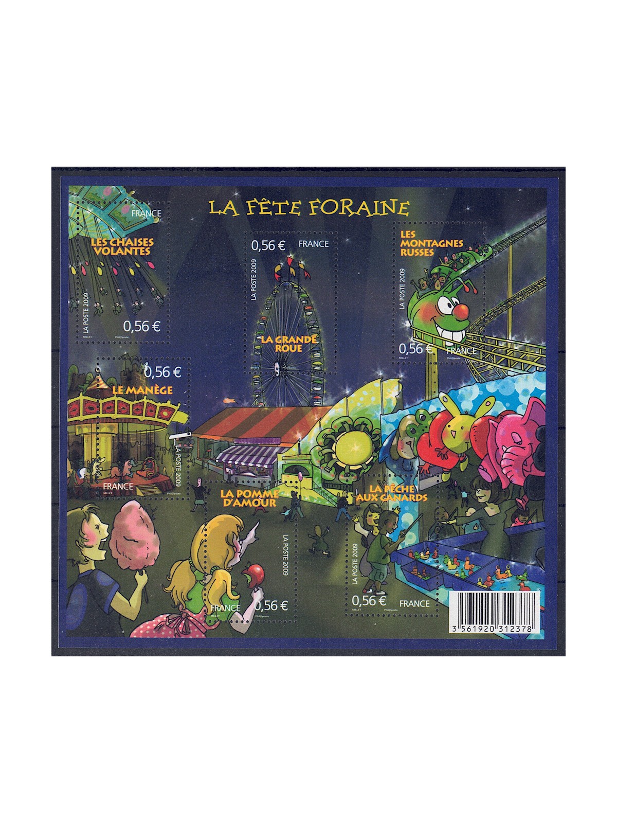 FRANCIA 2009 Il Luna Park BF MNH**