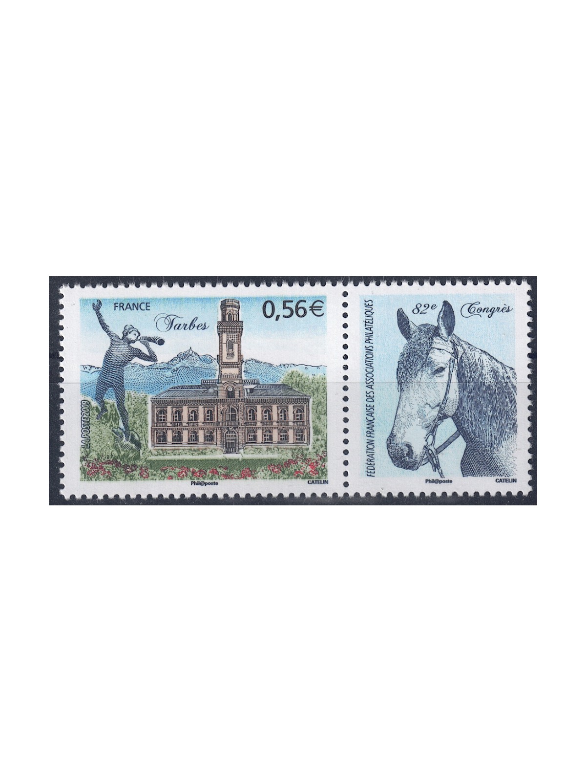 FRANCIA 2009 Società Filateliche Francesi (Tarbes) MNH**