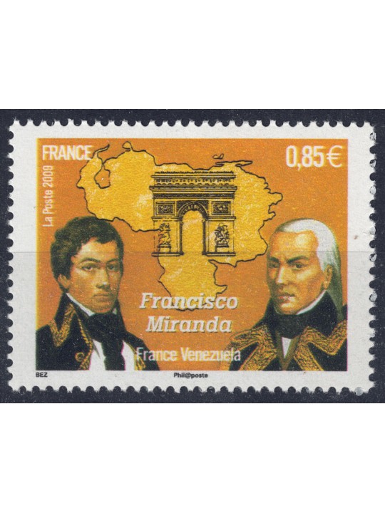 FRANCE 2009 Francisco de Miranda MNH**