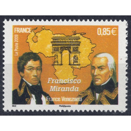 FRANCIA 2009 Francisco de Miranda MNH**