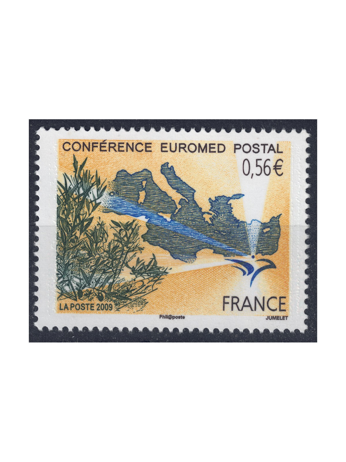 FRANCE 2009 Euromed Postal Conference MNH**