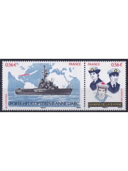 FRANCIA 2009 Nave Jeanne d'Arc 2v MNH**