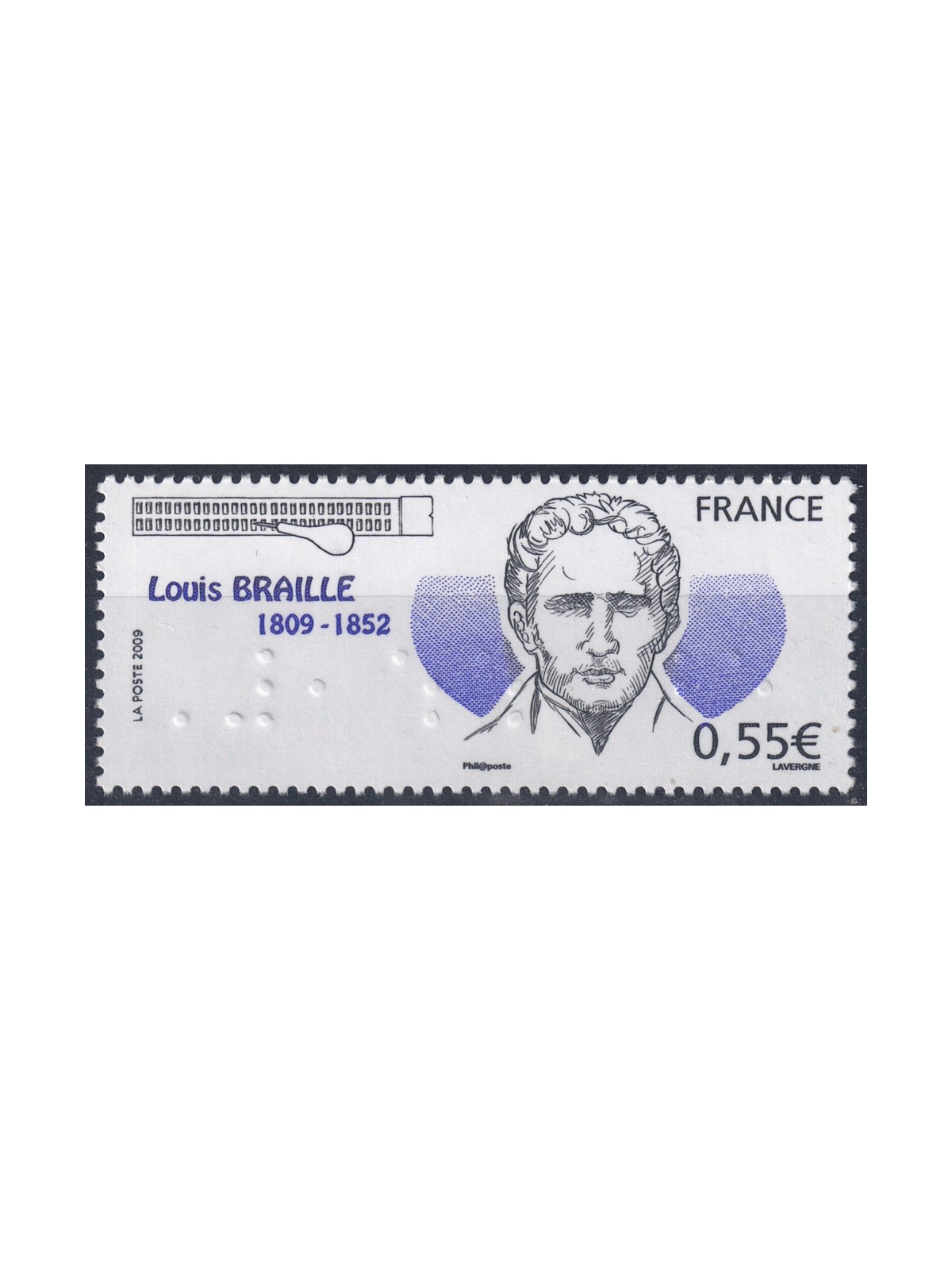 FRANCIA 2009 Louis Braille MNH**