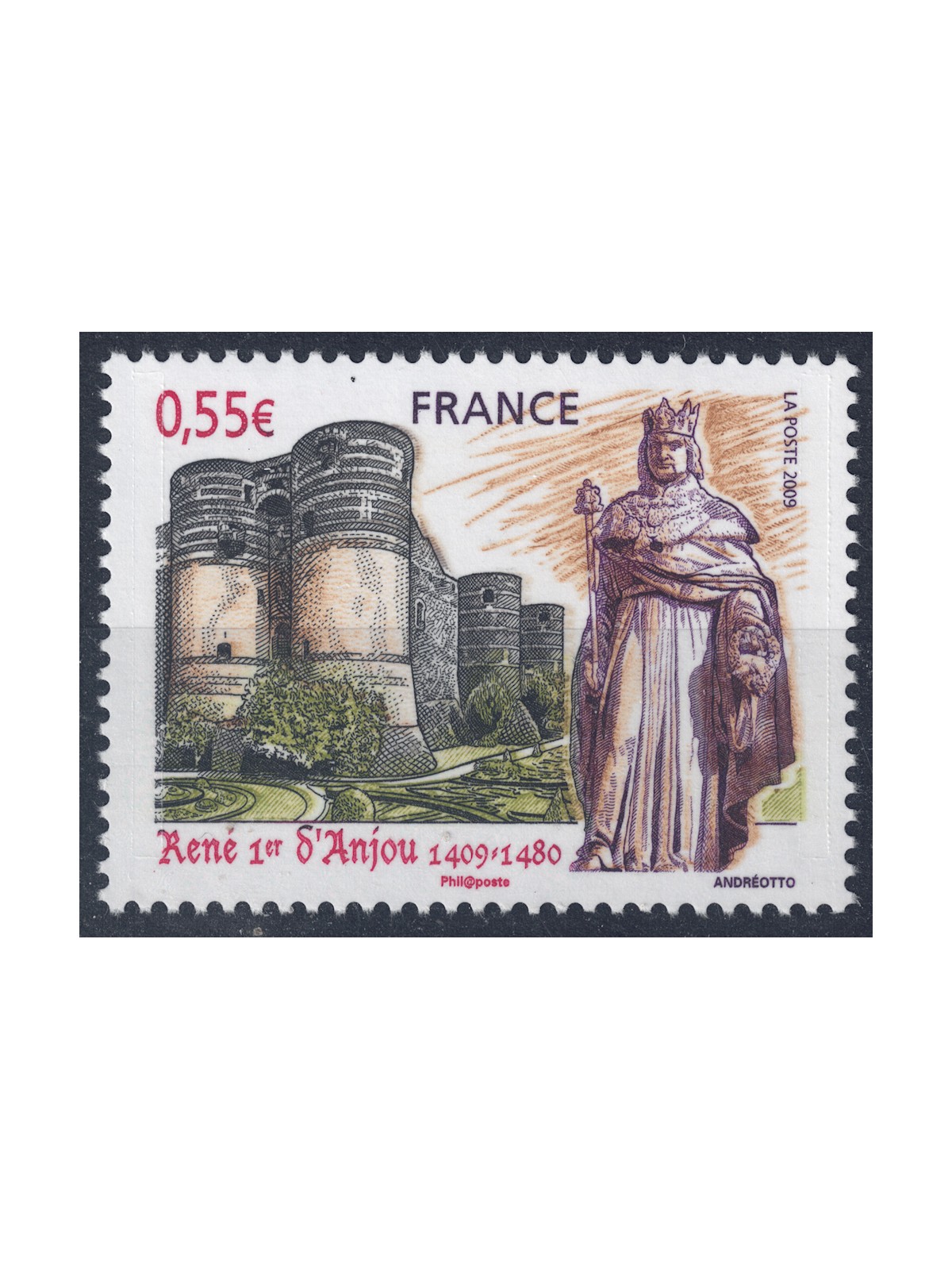 FRANCIA 2009 René I d'Angiò MNH**