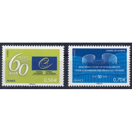 FRANCE 2009 Service (Council of Europe) 2v MNH**