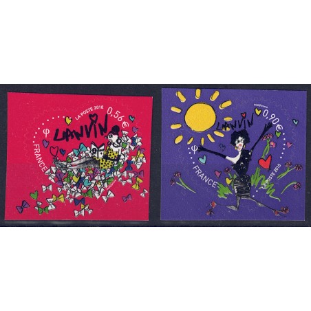 FRANCE 2009 Valentine's Day (Lanvin) 2v s-a MNH**
