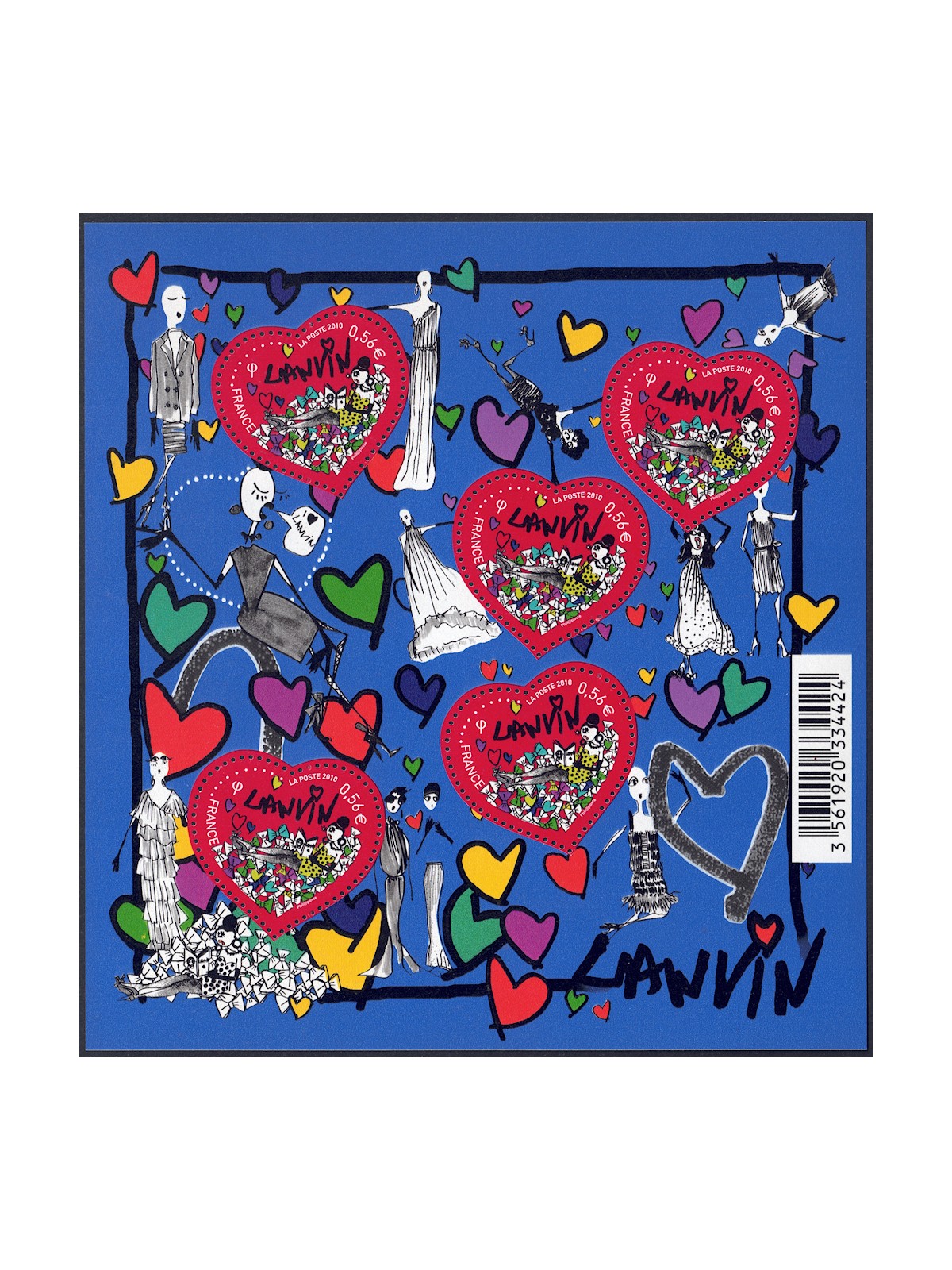 FRANCIA 2010 San Valentino (Lanvin) BF MNH**