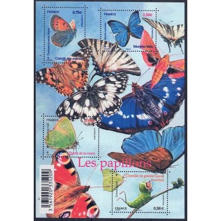 FRANCIA 2010 Farfalle BF MNH**