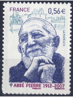 FRANCIA 2010 Abbé Pierre (adesivo) MNH**