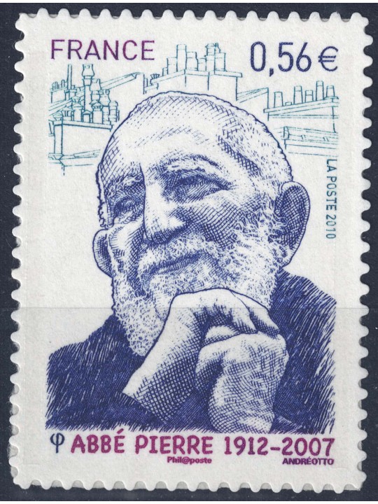 FRANCIA 2010 Abbé Pierre (adesivo) MNH**