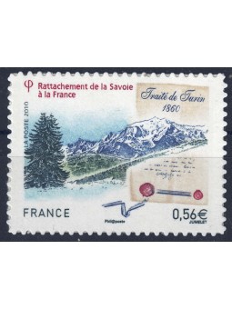 FRANCIA 2010 Trattato di Torino (adesivo) MNH**