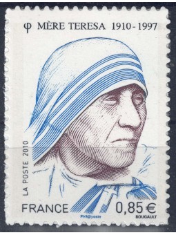 FRANCE 2010 Mother Teresa (s-a) MNH**
