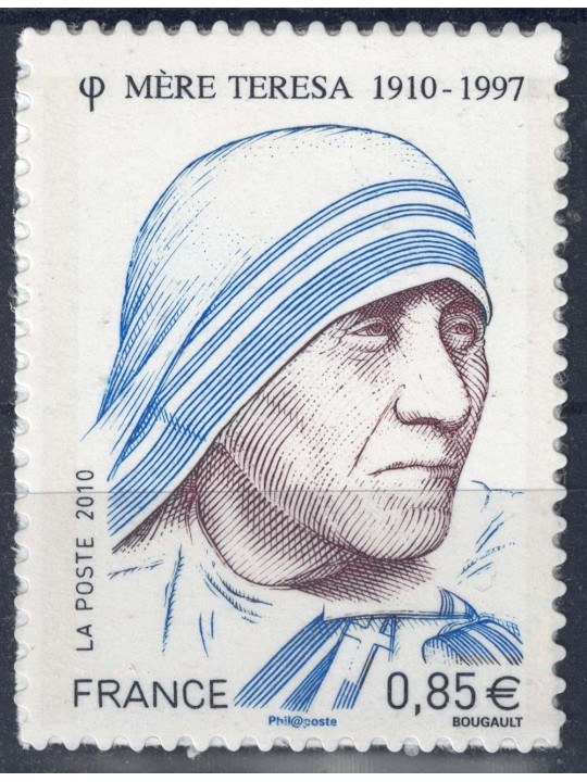 FRANCE 2010 Mother Teresa (s-a) MNH**