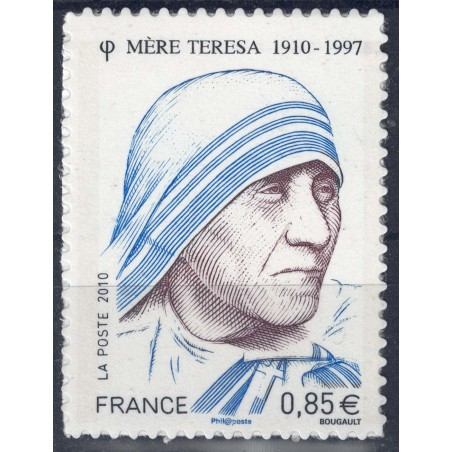 FRANCIA 2010 Madre Teresa (adesivo) MNH**