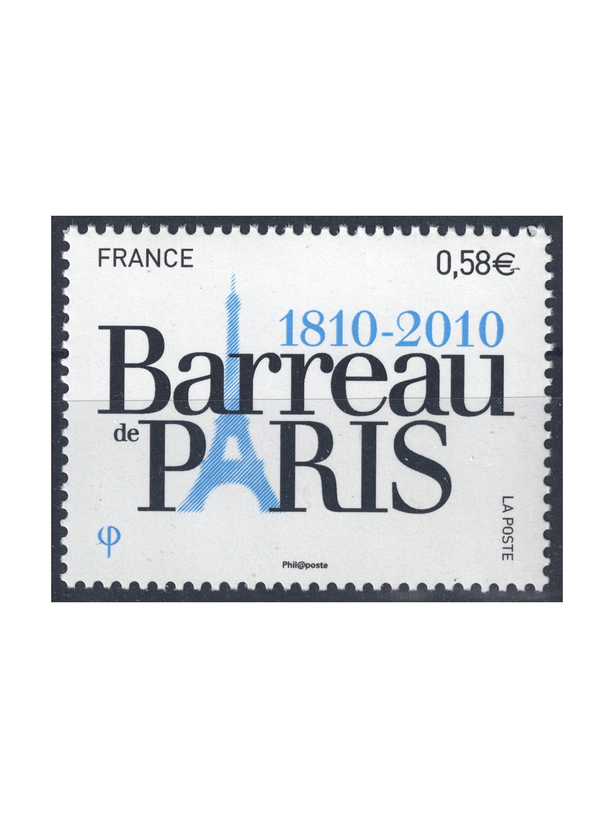 FRANCIA 2010 Ordine degli Avvocati MNH**