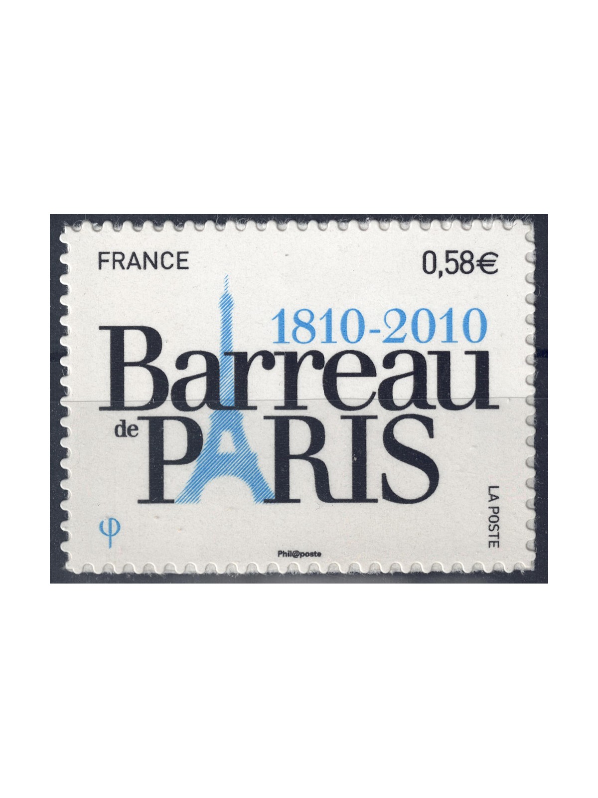 FRANCE 2010 Bar Association (s-a) MNH**